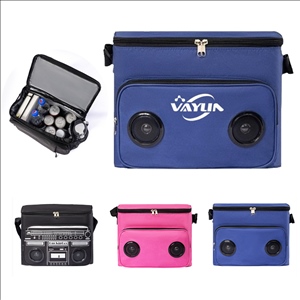 Outdoor Picnic Cooler Bag with Waterproof Wireless Speaker
